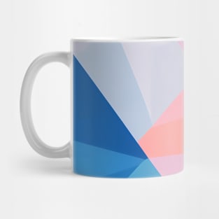 Abstract Geometric Pattern, bluish color scheme Mug